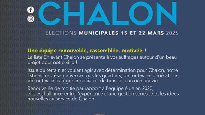 Short de présentation de la liste En avant Chalon